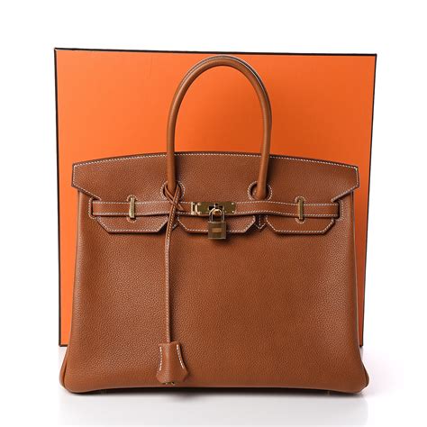 hermes barenia kelly 35|HERMES Natural Barenia Kelly Retourne 35 Fauve.